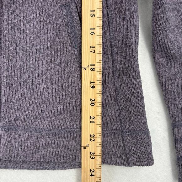 The North Face Crescent Sunset Sweater Knit Jacket Full Zip Purple Women's S - Picture 11 of 13